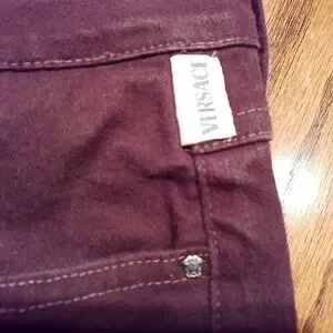 Versace | Jeans | Versace Couture High Waist Burgundy Jeans  display picture 3